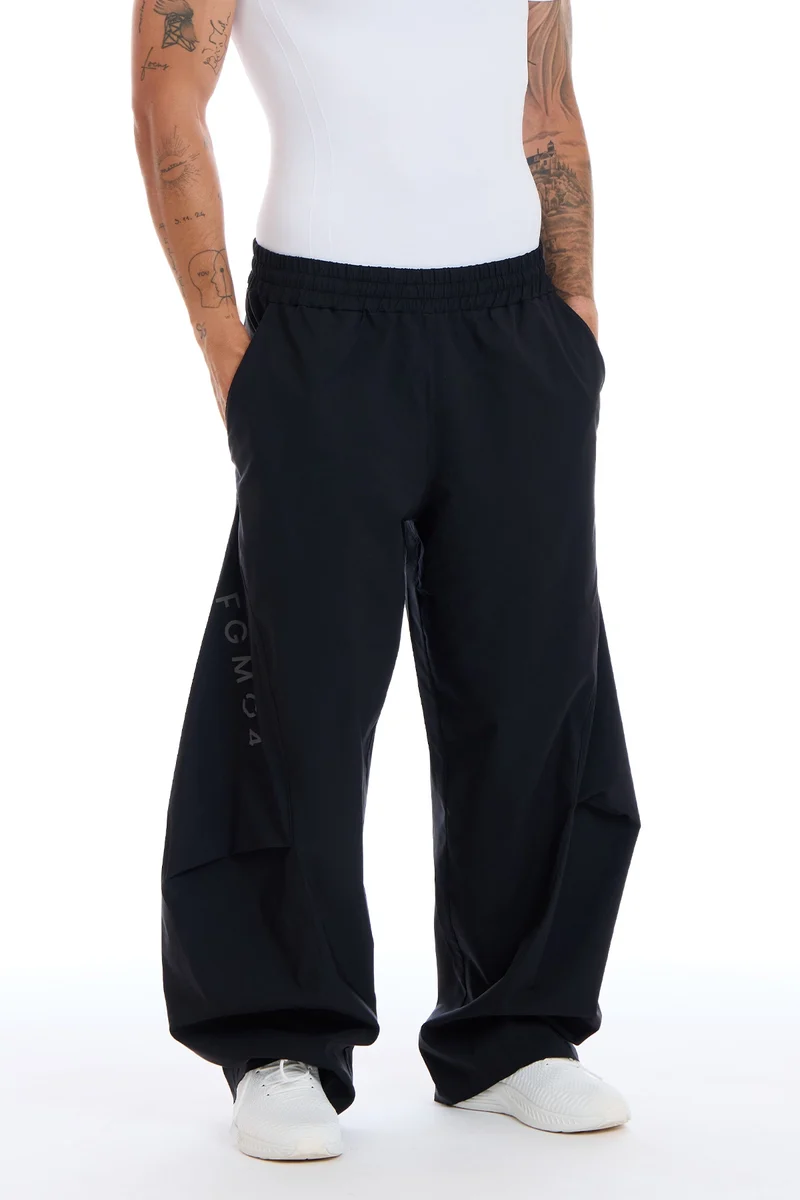 Pantalone Uomo Baggy Origami Nero