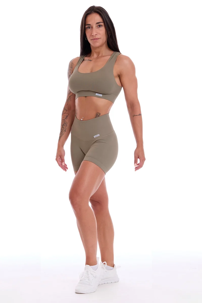 Completo Soft Push Up Onyx Marrone Biscotto (Top + Shorts)