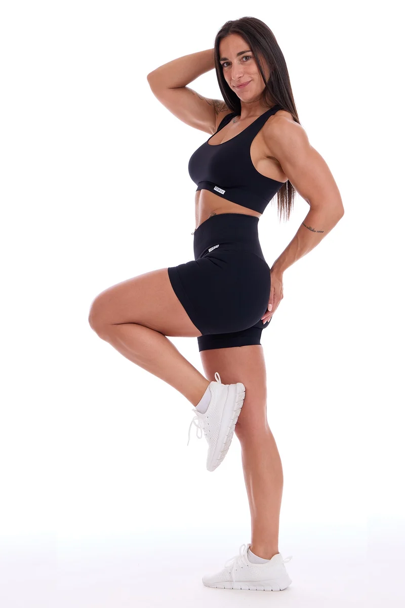 Completo Soft Push Up Onyx Nero (Top + Shorts)