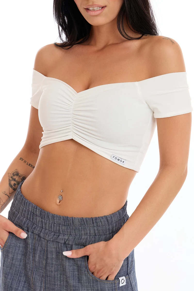 Crop Top Fly Bianco