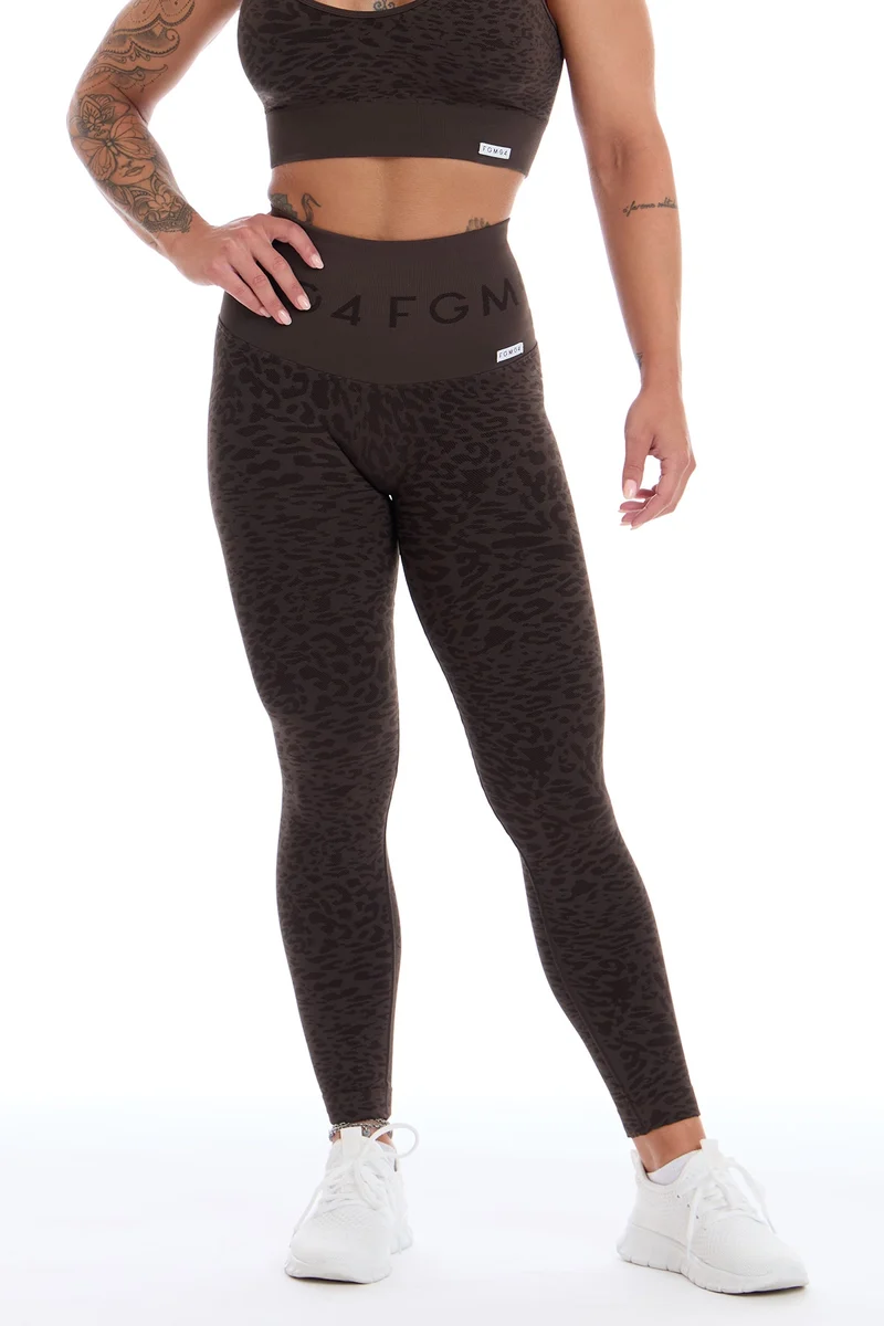 Leggings Push Up Jungle Leopardo 2.0 Caffè