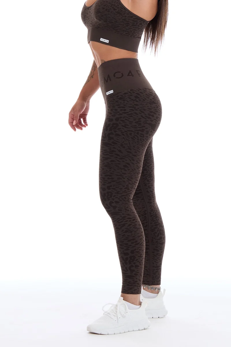 Leggings Push Up Jungle Leopardo 2.0 Caffè