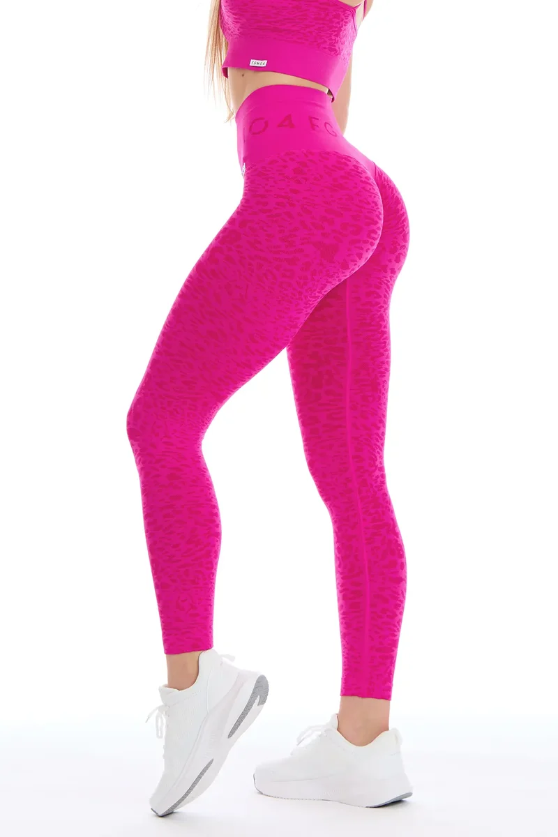 Leggings Push Up Jungle Leopardo 2.0 Fuxia