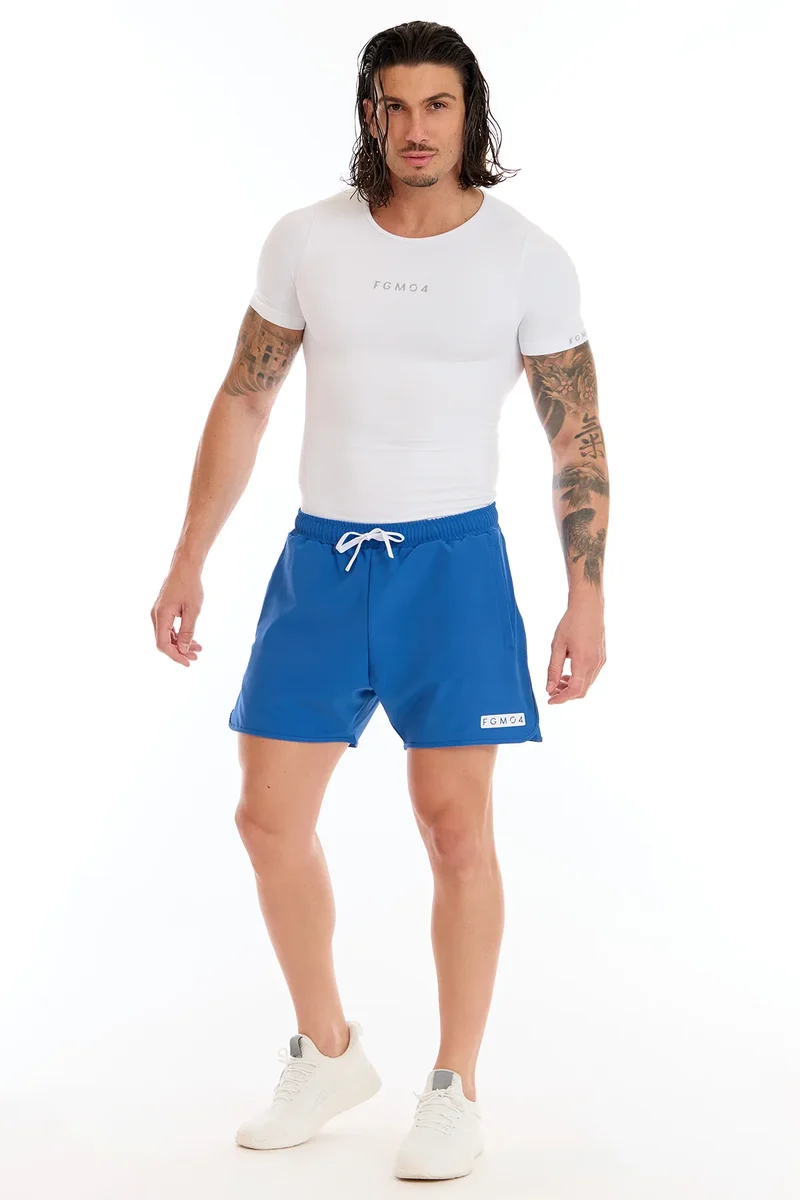 Shorts Uomo Running Power Blu Elettrico