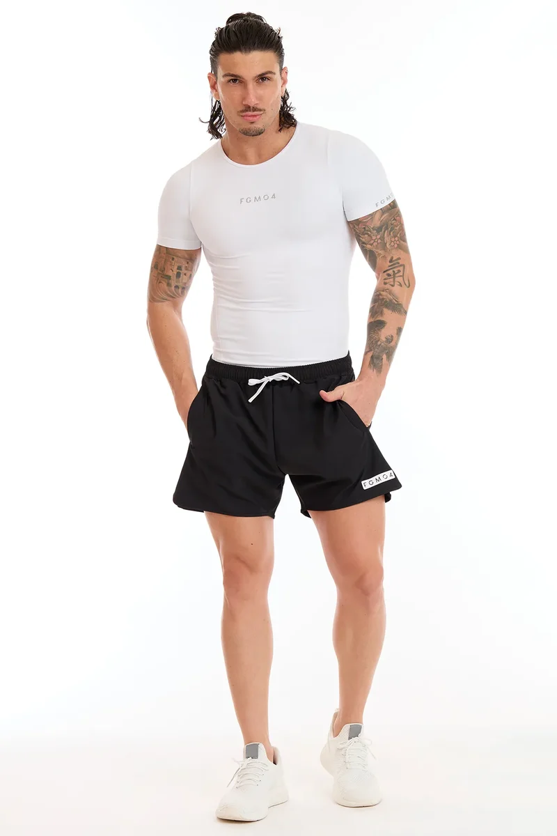 Shorts Uomo Running Power Nero