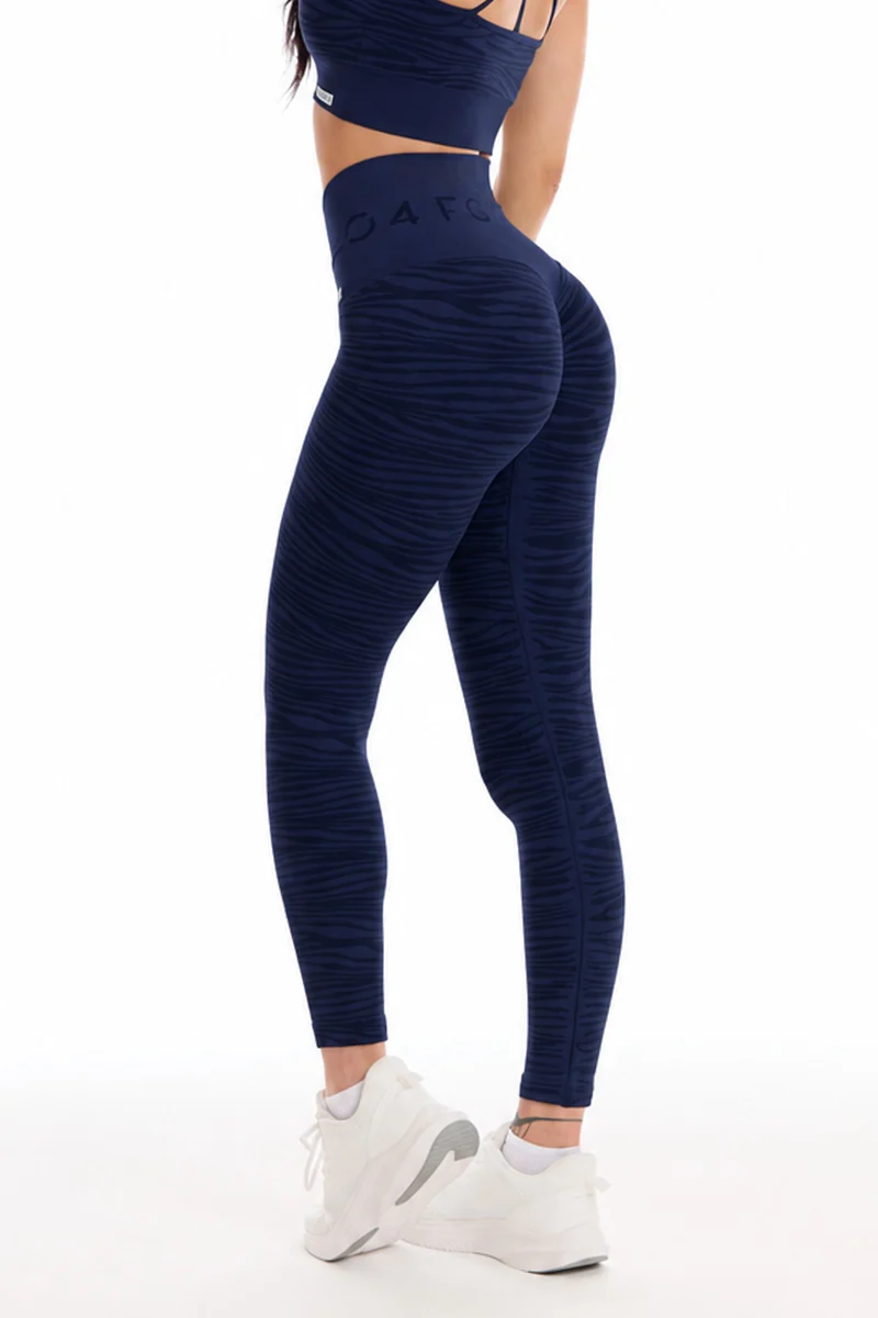 Leggings Push Up Jungle Tigre 2.0 Blu Notte