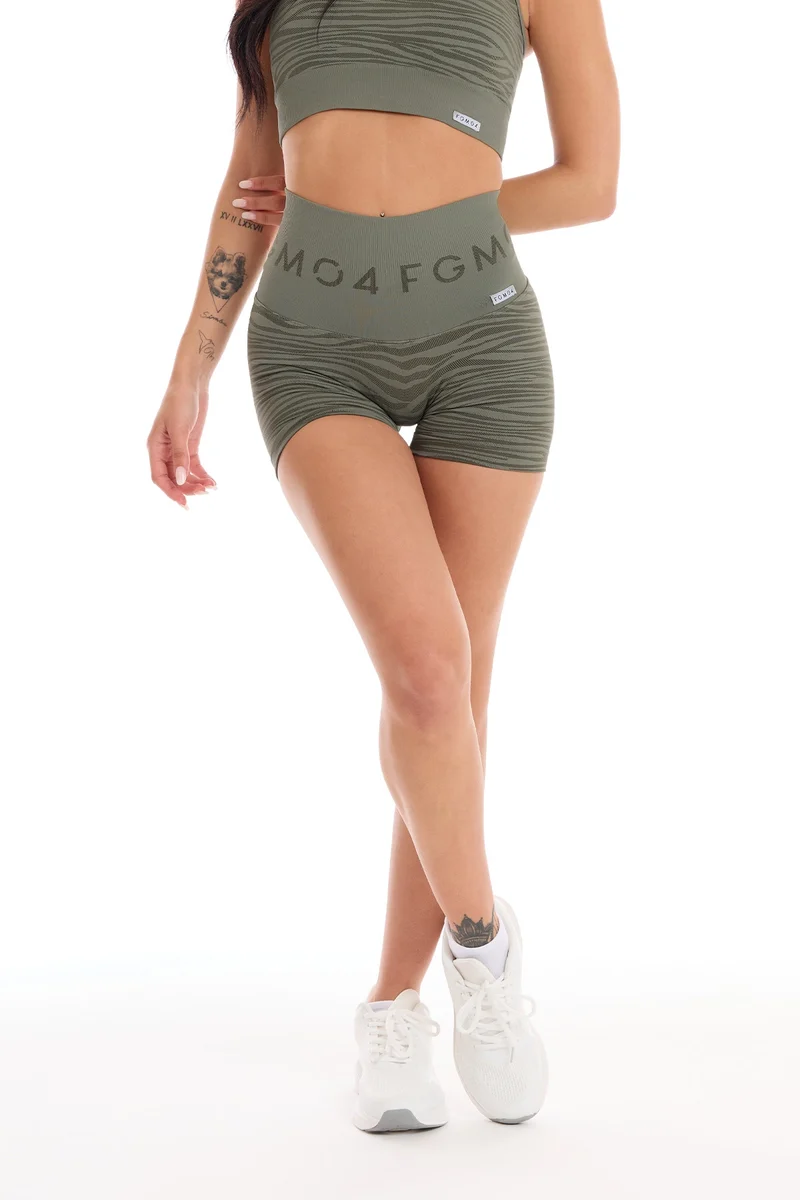Shorts Push Up Jungle Tigre 2.0 Verde Salvia
