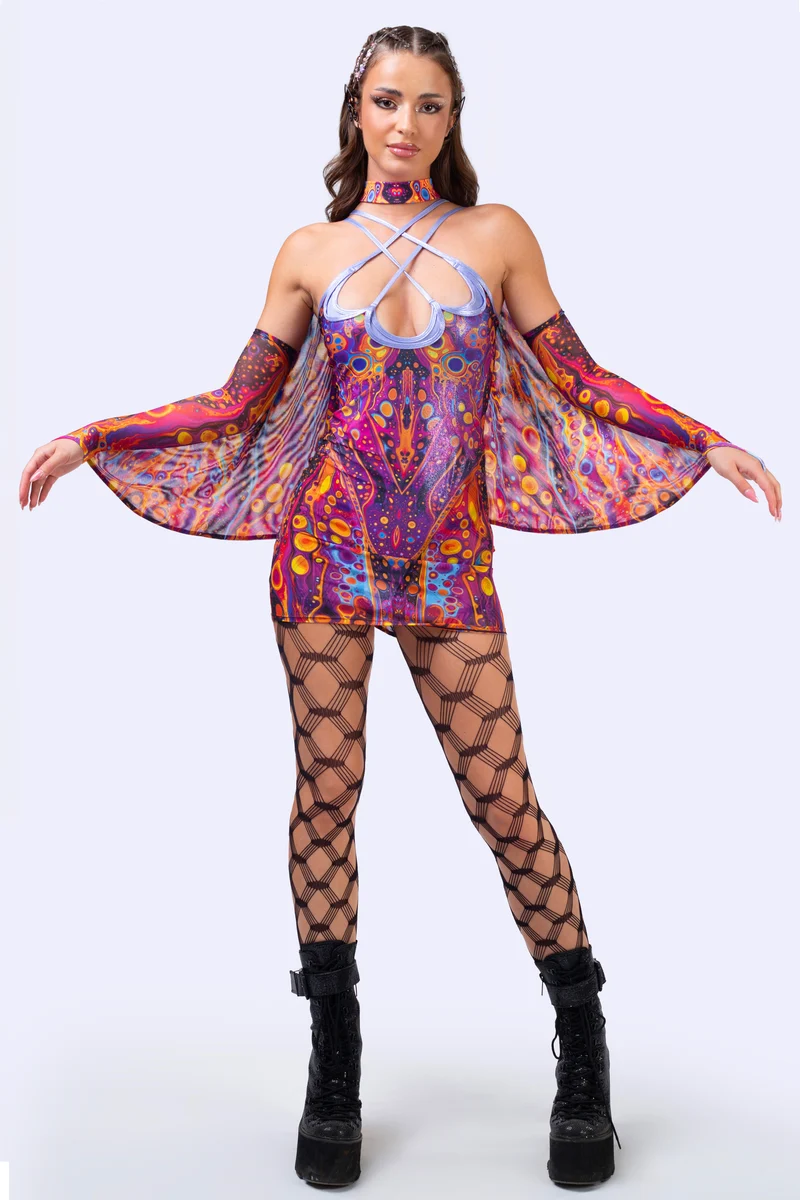 Venom Bloom Criss Cross Dress