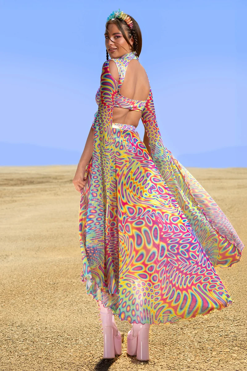 Soft Focus Maxi Sleeve Set