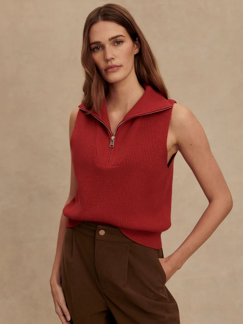 Amina Half Zip Knit