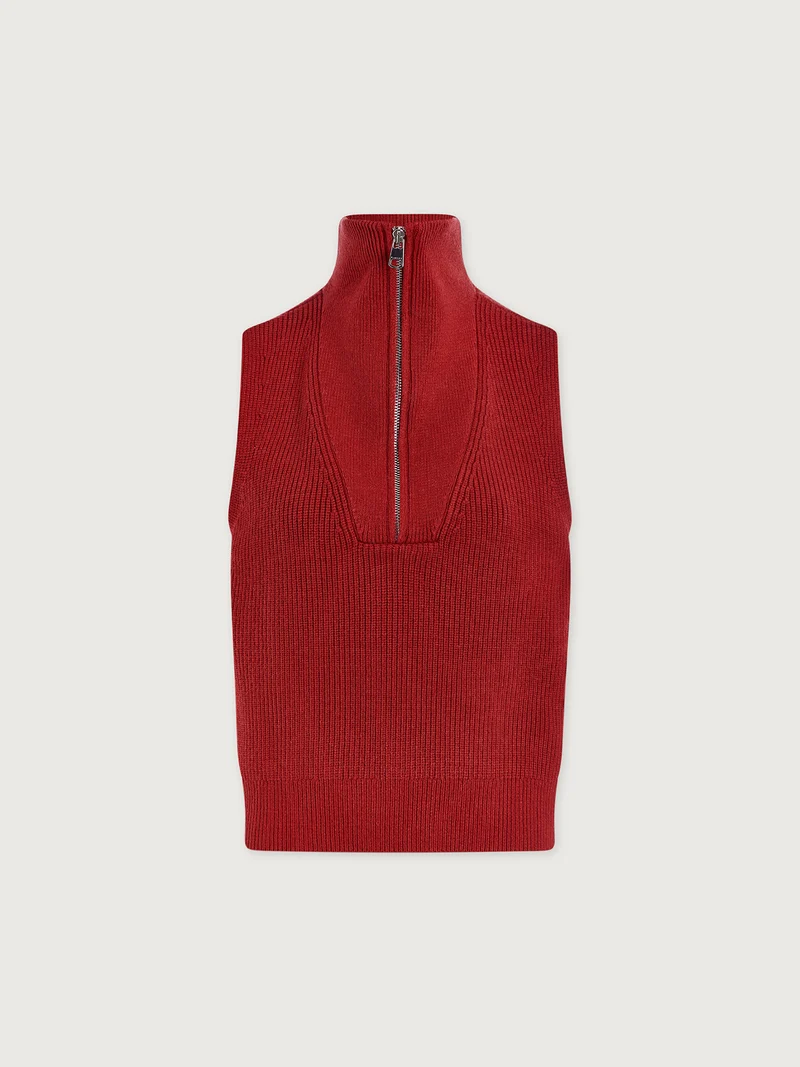 Amina Half Zip Knit