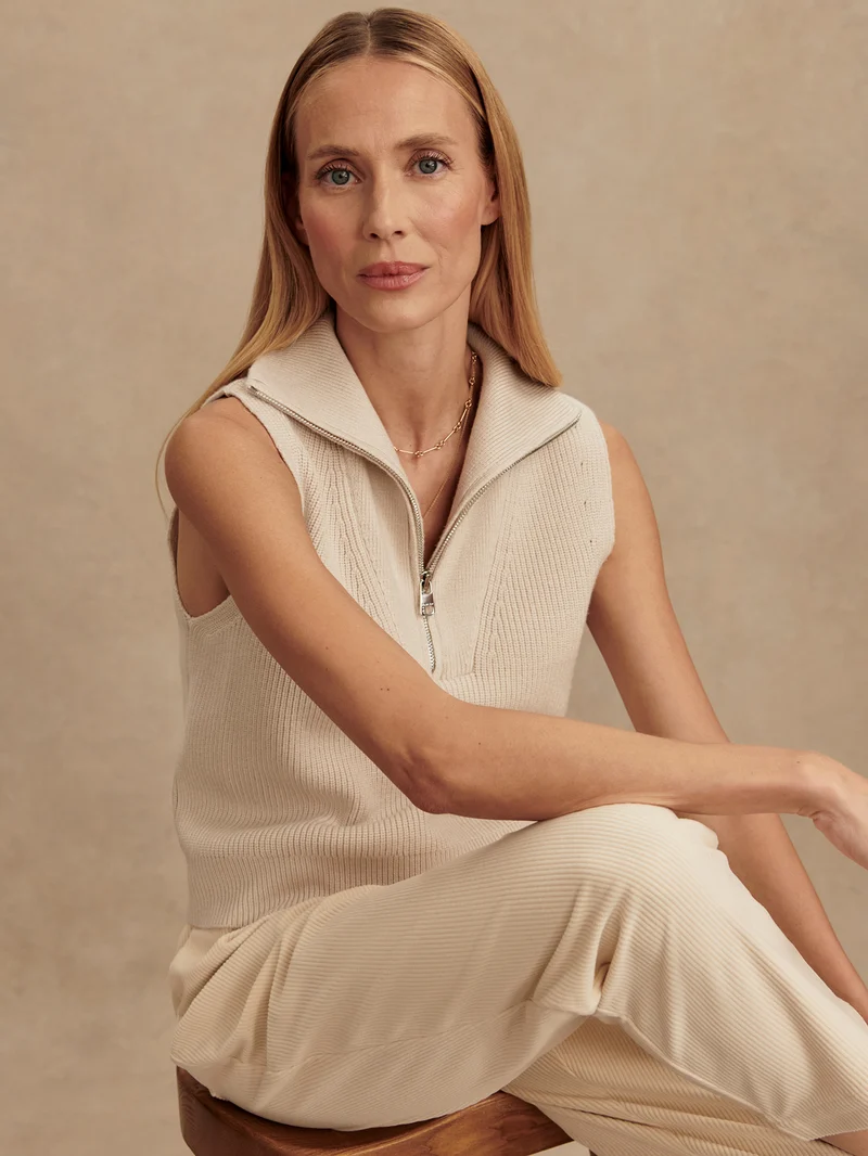 Amina Half Zip Knit