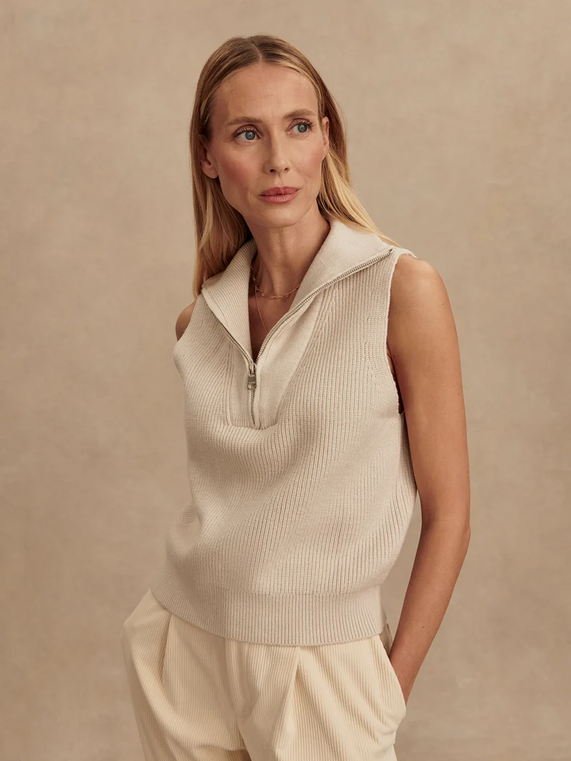 Amina Half Zip Knit