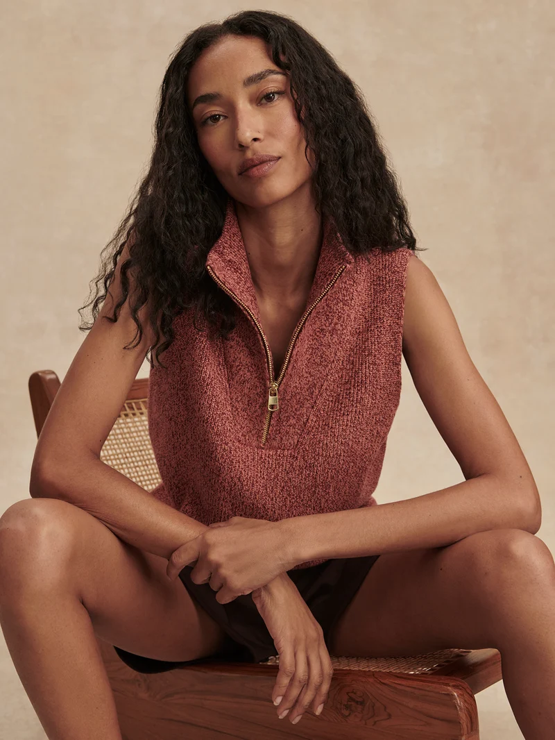 Amina Half Zip Knit