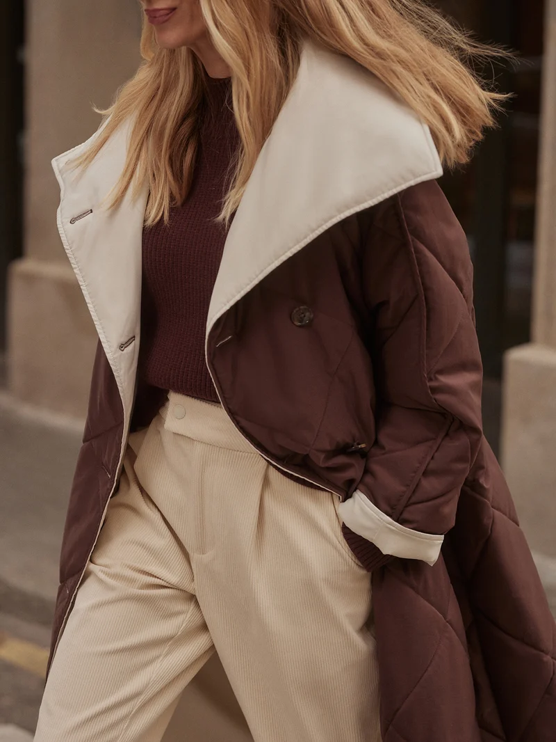Annalise Reversible Wrap Coat