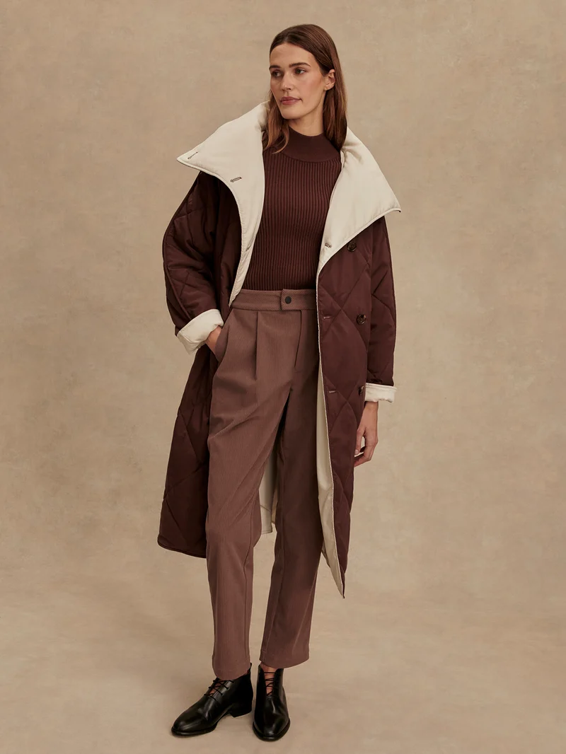Annalise Reversible Wrap Coat