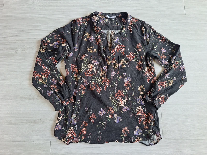 Zabione Oversize Bluse Blumenprint 36