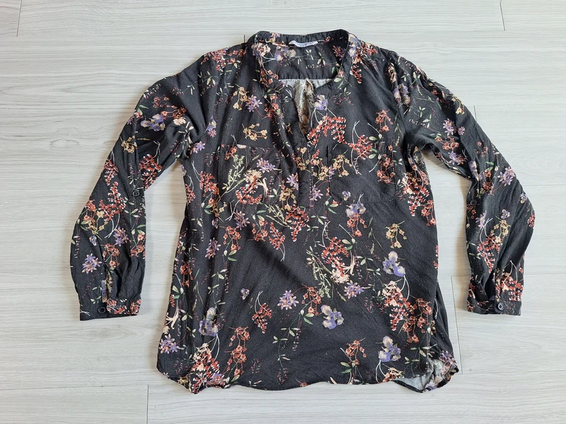 Zabione Oversize Bluse Blumenprint 36
