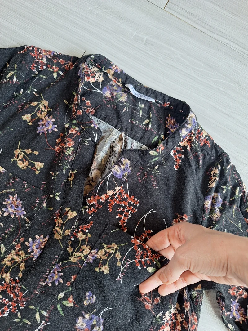 Zabione Oversize Bluse Blumenprint 36