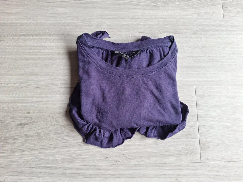 Brave Soul Viskoseshirt Rüschen 36