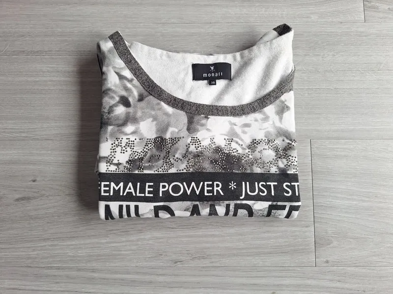 Monari Printshirt Blumenmuster 38