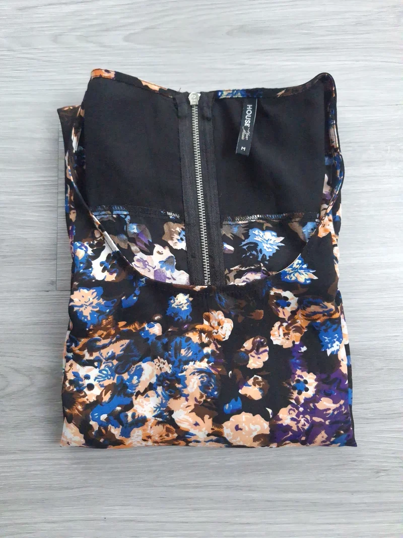 House Chiffonkleid Blumenprint 38