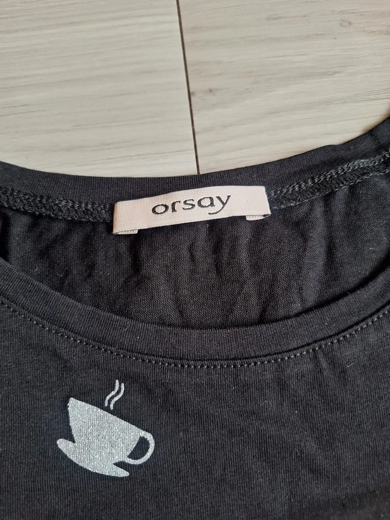 Orsay T-Shirt Kaffeeprint 36