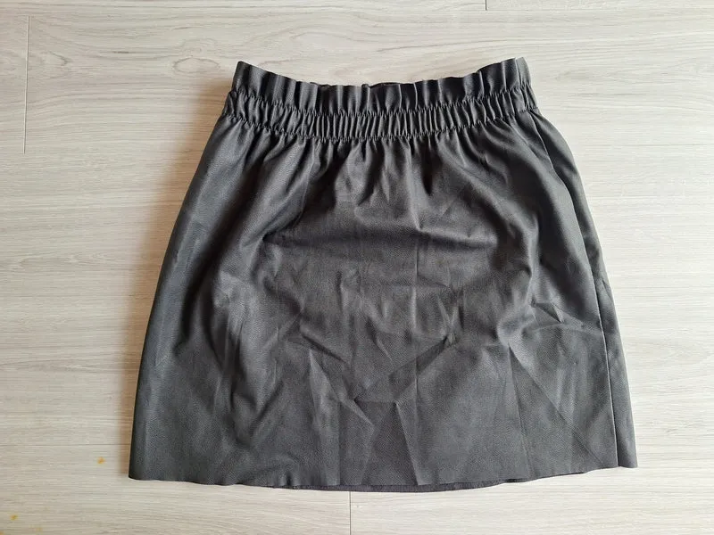 ONLY Kunstleder Minirock Paperbag 36