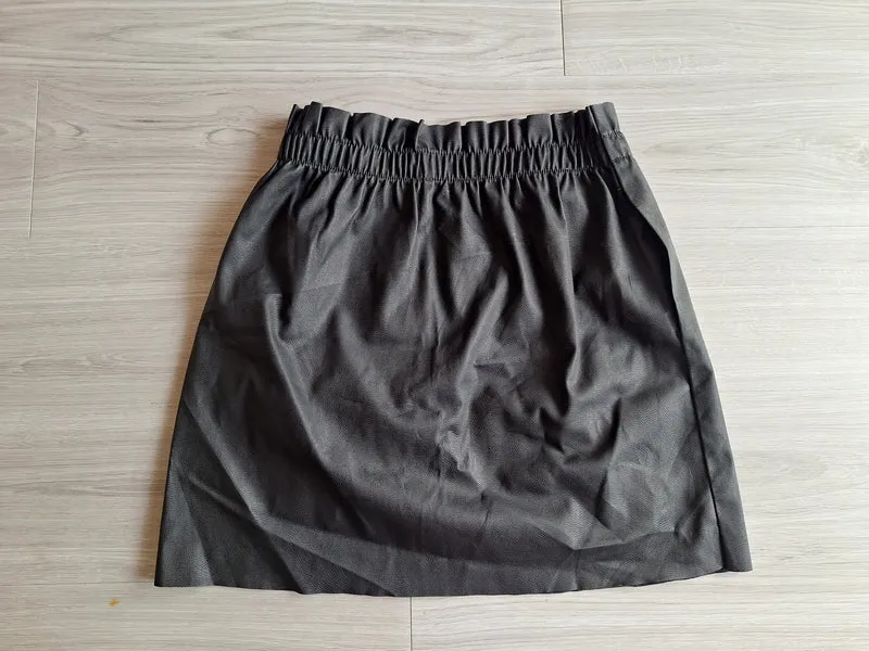 ONLY Kunstleder Minirock Paperbag 36