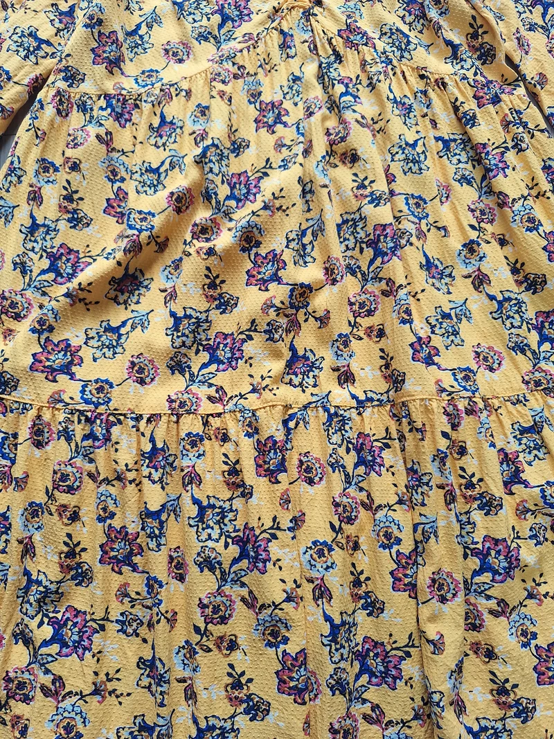 Zero Midikleid Blumenmuster 34