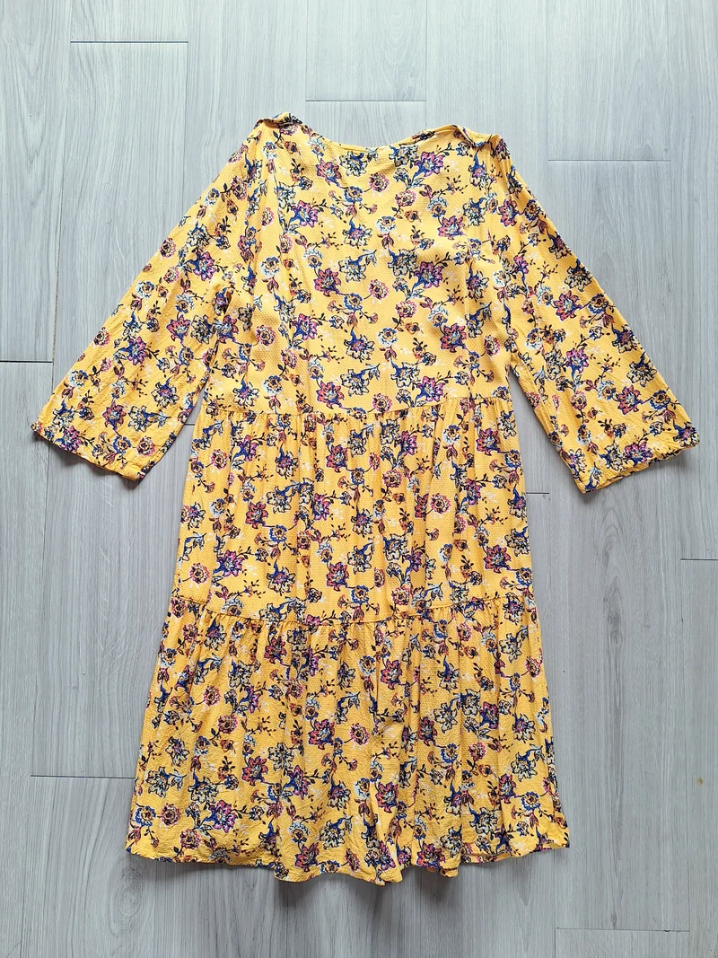 Zero Midikleid Blumenmuster 34