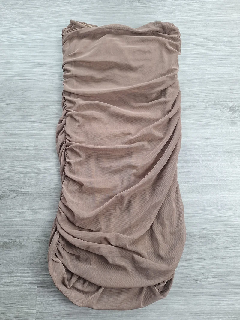Madonna Bandeaukleid Raffungen 38