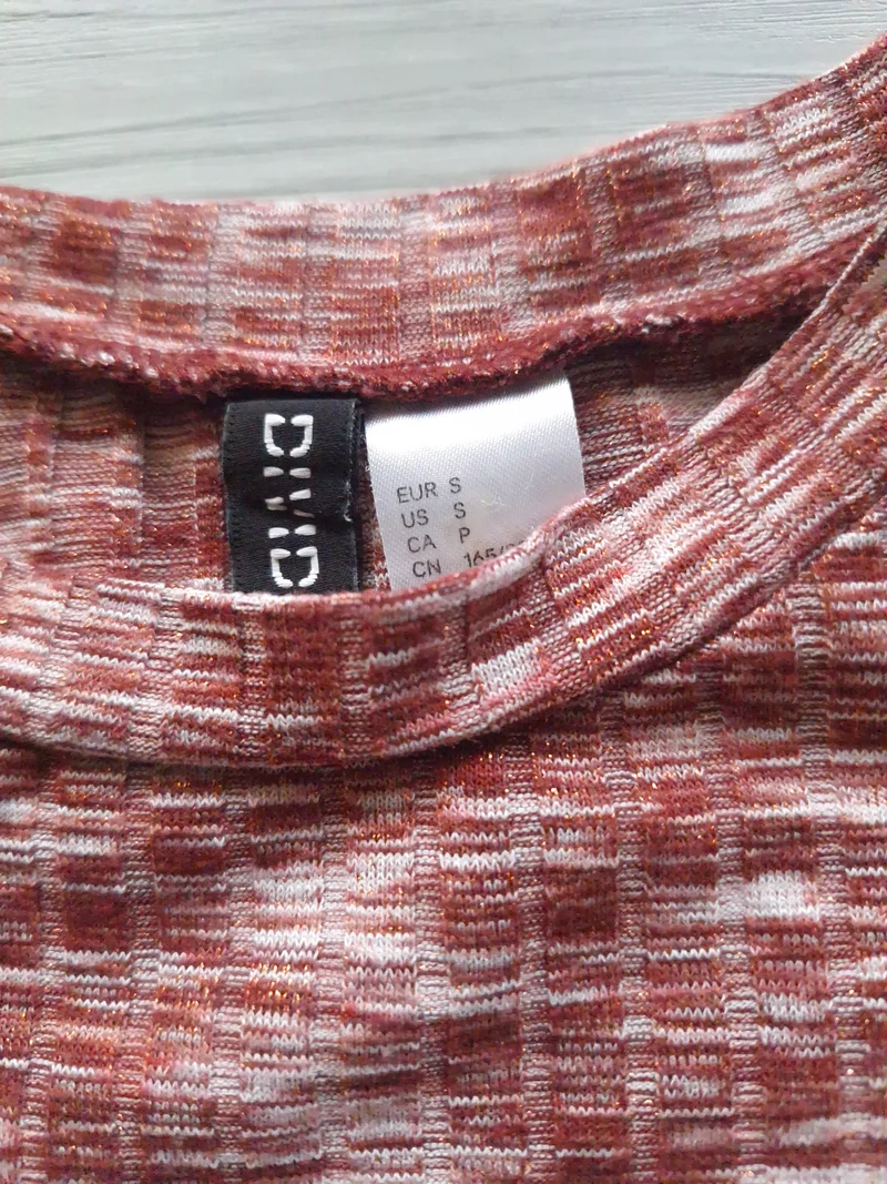 H&M Divided Glitzershirt 36