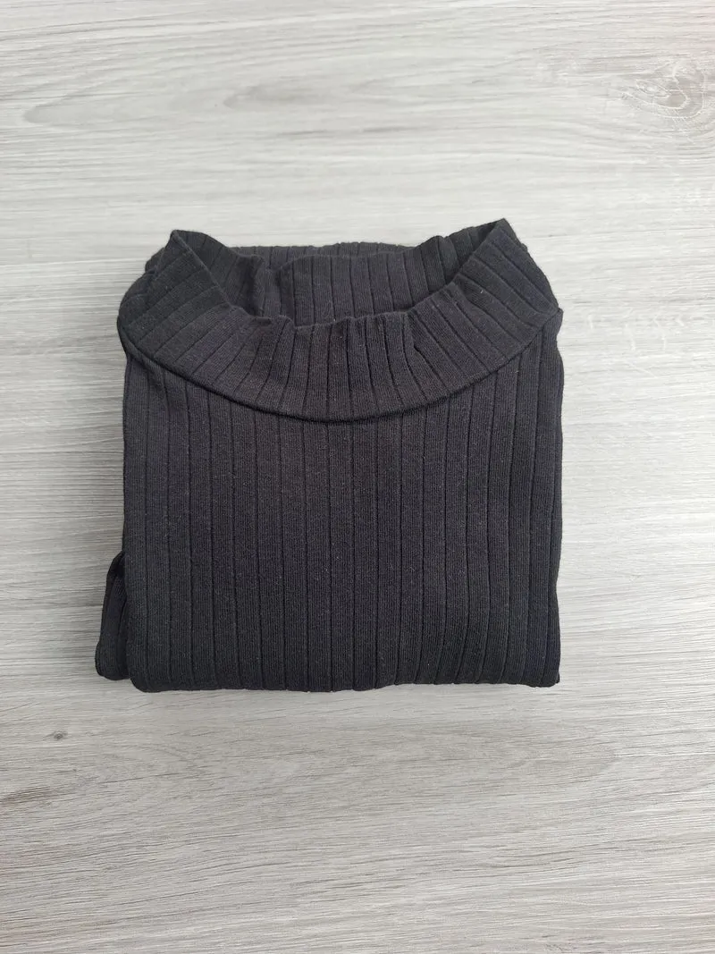 Shein Rippshirt Puffärmeln 36
