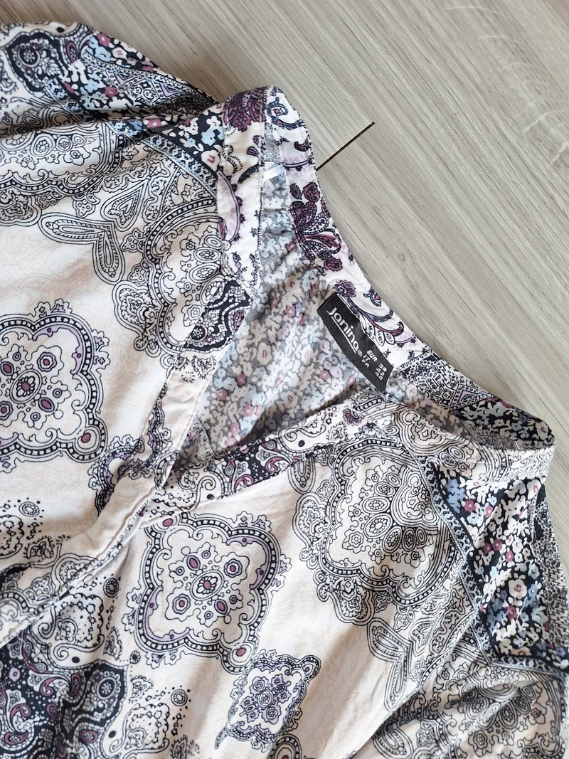 Janina Viskosebluse Paisley 38