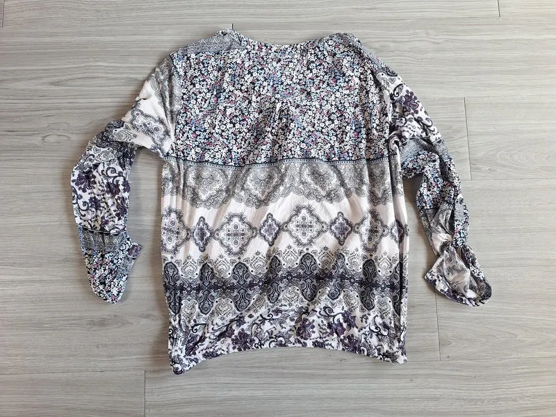 Janina Viskosebluse Paisley 38