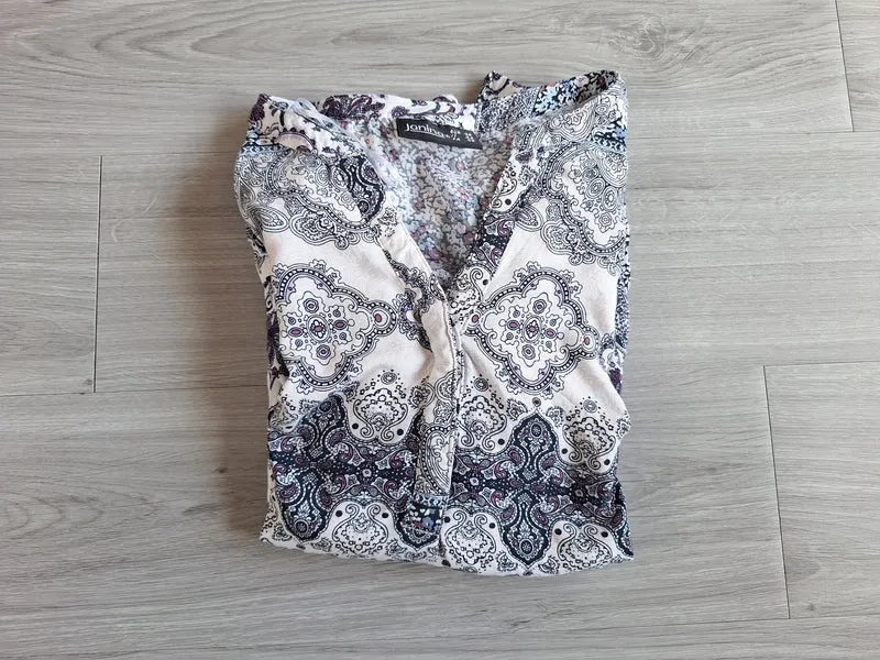 Janina Viskosebluse Paisley 38