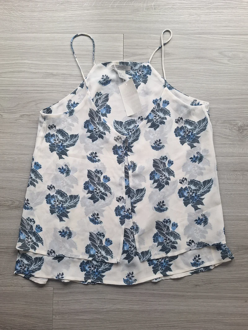 H&M Spaghettitop Blumenprint 36