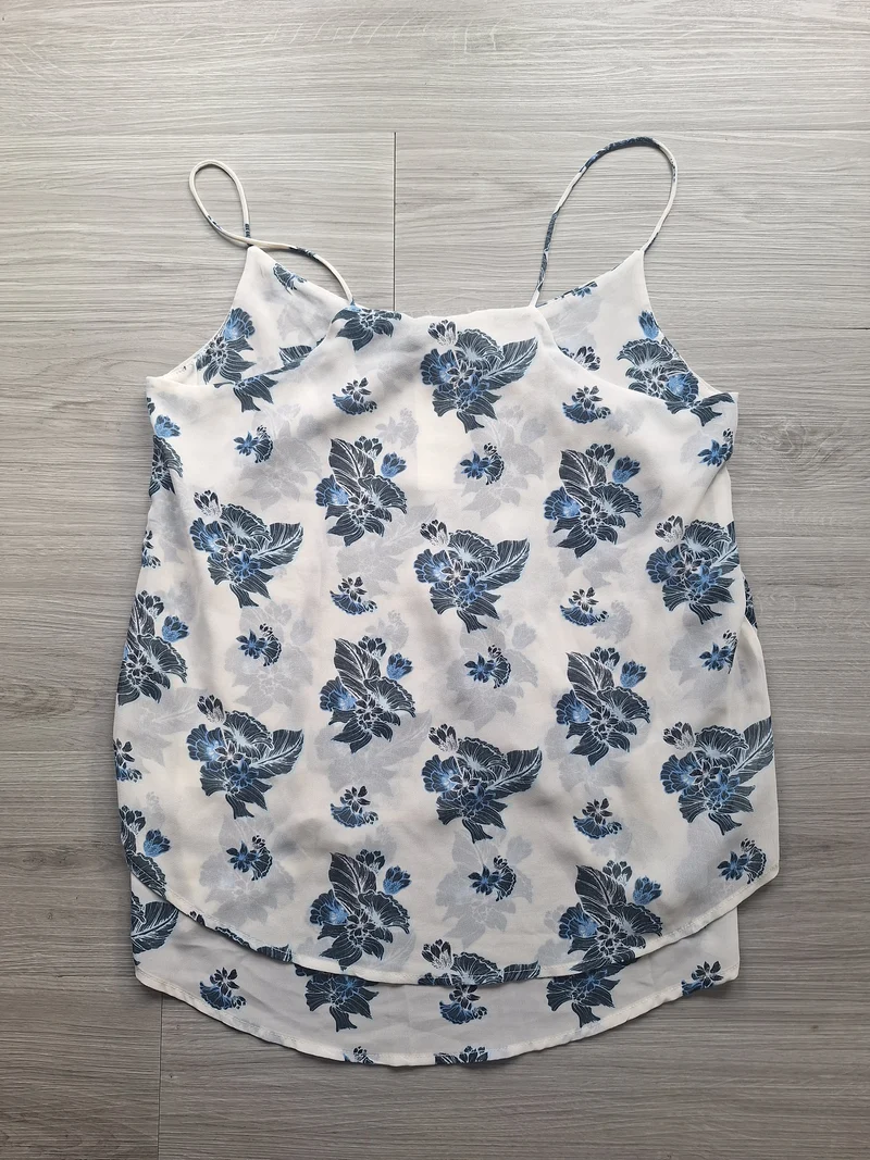 H&M Spaghettitop Blumenprint 36