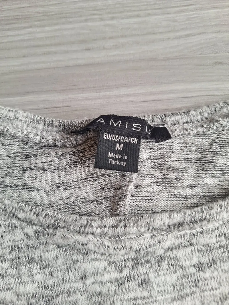 Amisu Cold Shoulder Langarmshirt 38