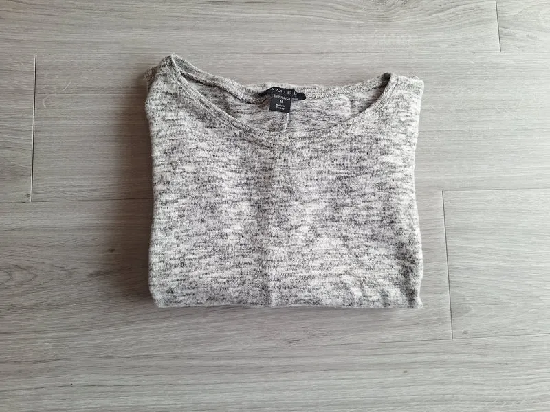 Amisu Cold Shoulder Langarmshirt 38