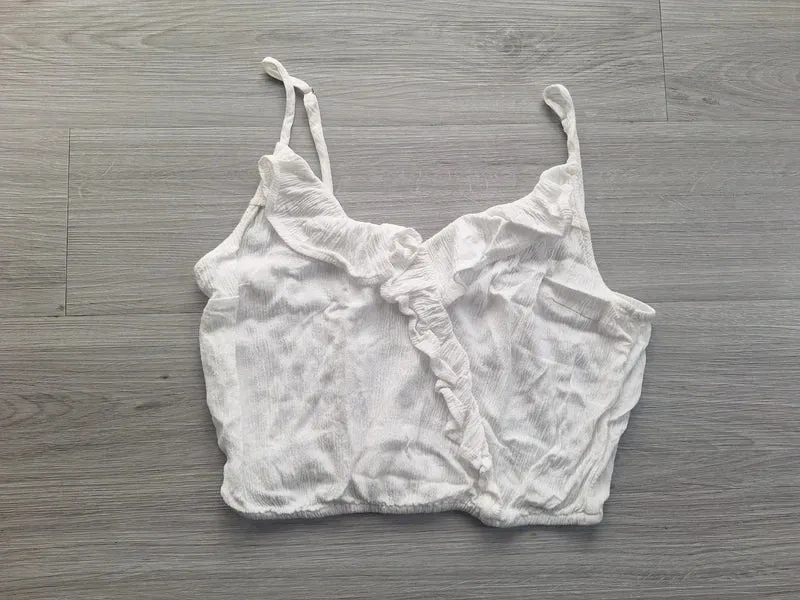 Tally Weijl Crop Top Rüschen 36