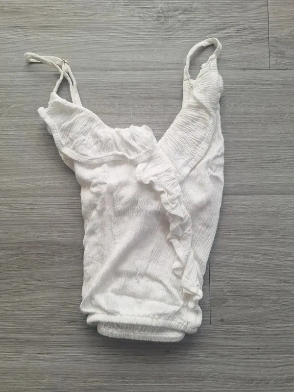 Tally Weijl Crop Top Rüschen 36