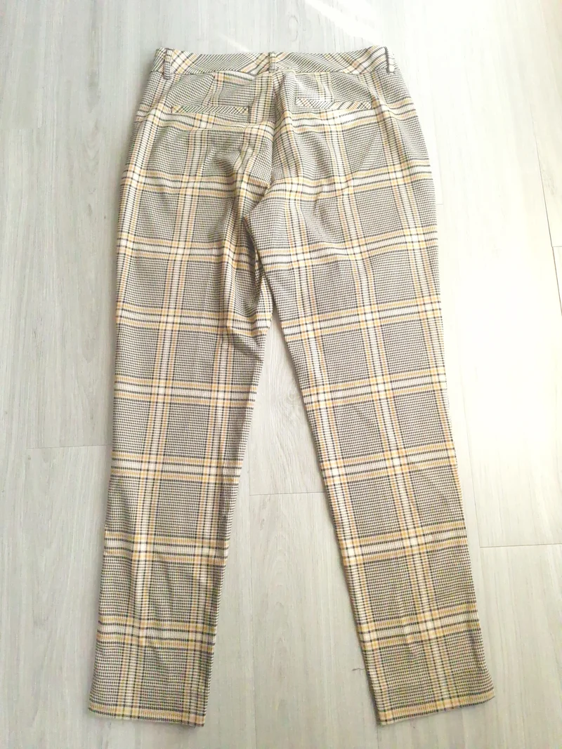 Yessica Slim Fit Stoffhose Karo 36