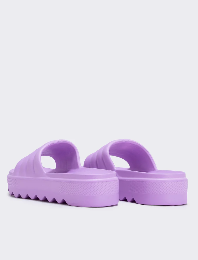 Ciabatta EVA da con zeppa 40 mm - Lilla