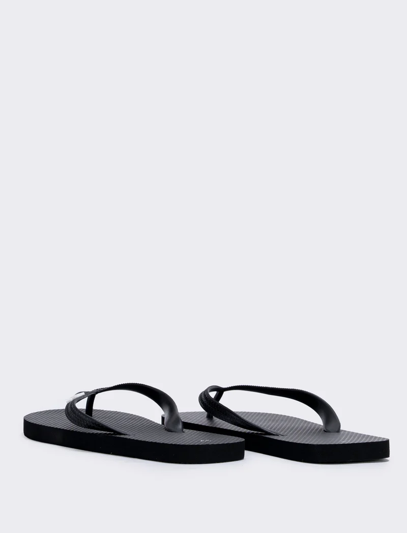 Infradito da uomo con bandiera in pvc - Nero
