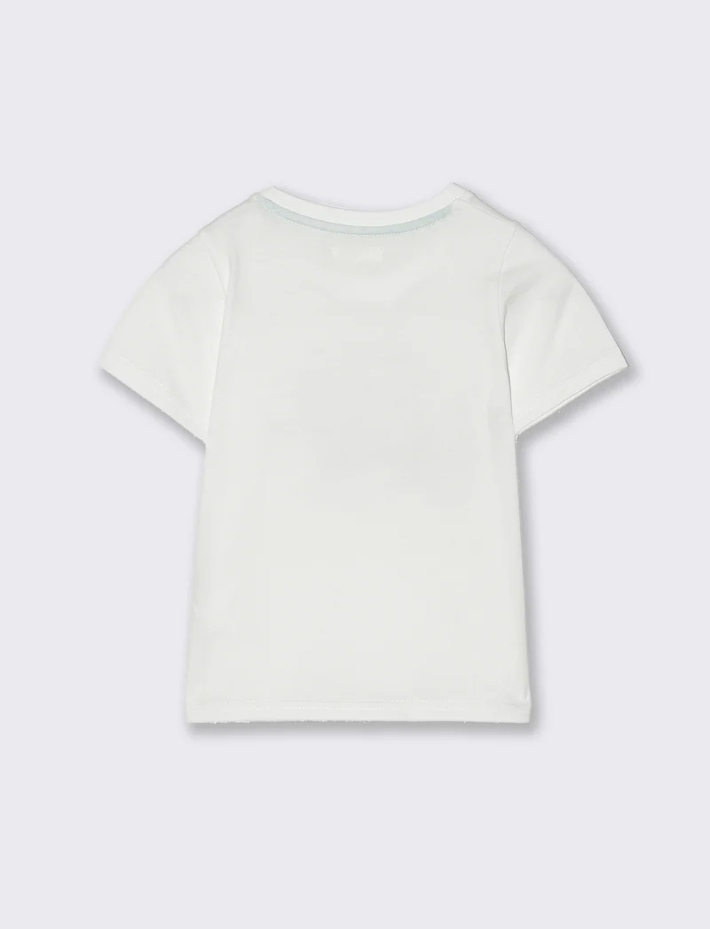 T shirt manica corta da neonato - Bianco