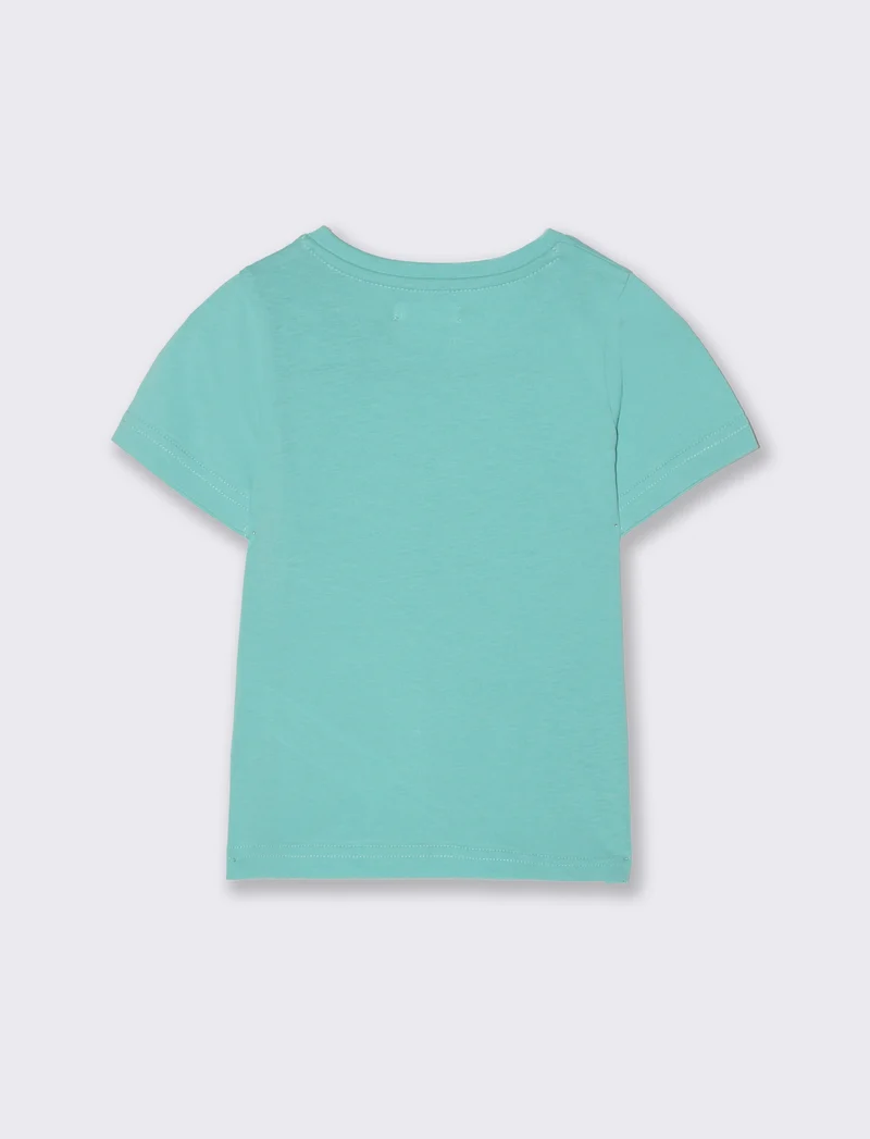 T shirt con stampa da neonato - Verde acqua