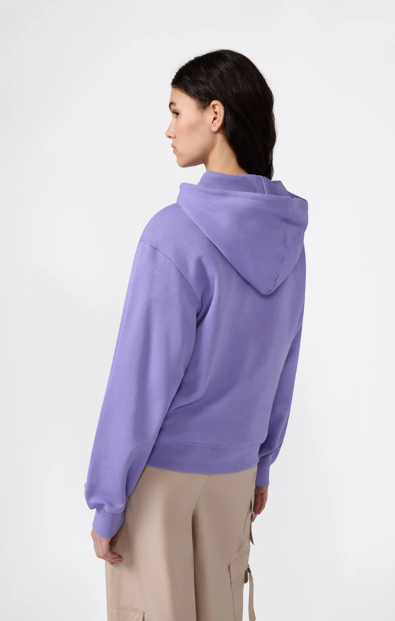 Women’s Lightweight Hooded Sweatshirt with Tonal Embroidered Maxi Logo Icons