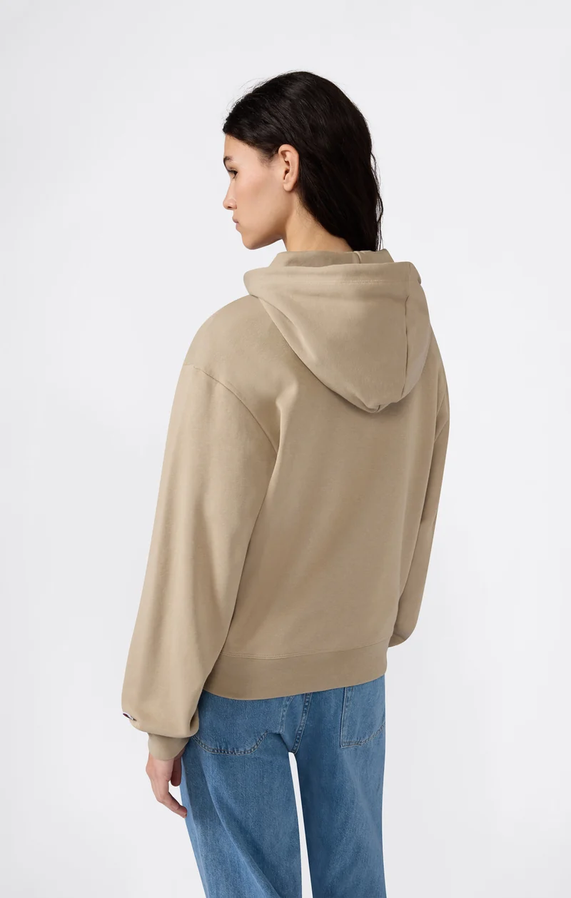 Women’s Lightweight Hooded Sweatshirt with Tonal Embroidered Maxi Logo Icons